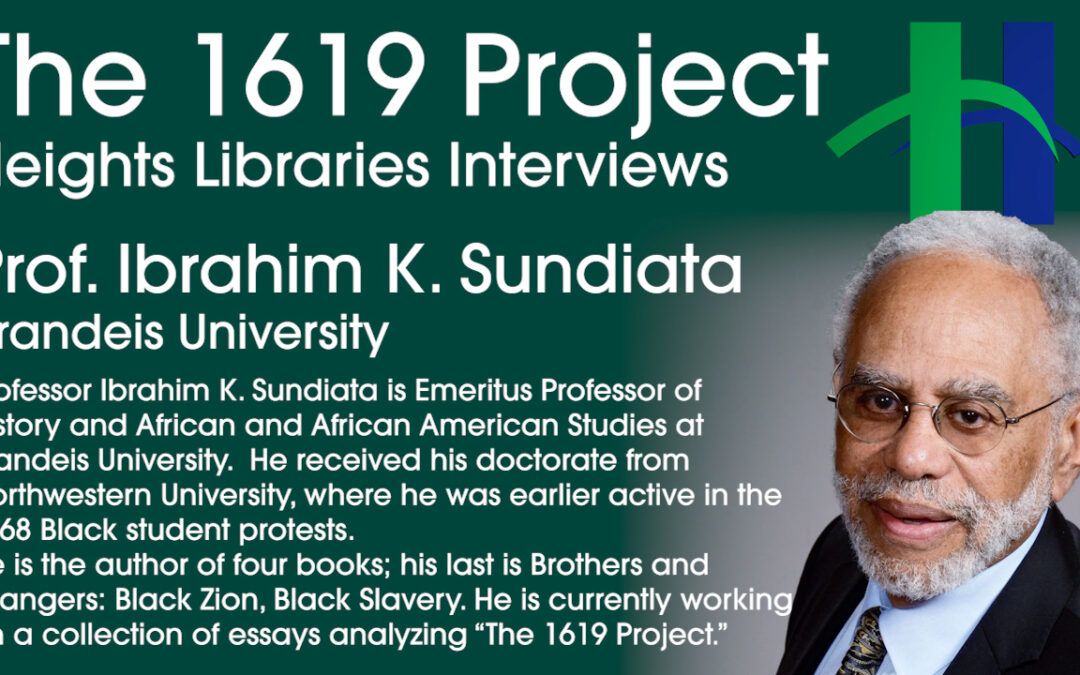 Ibrahim Sundiata on Slavery and the 1619 Project