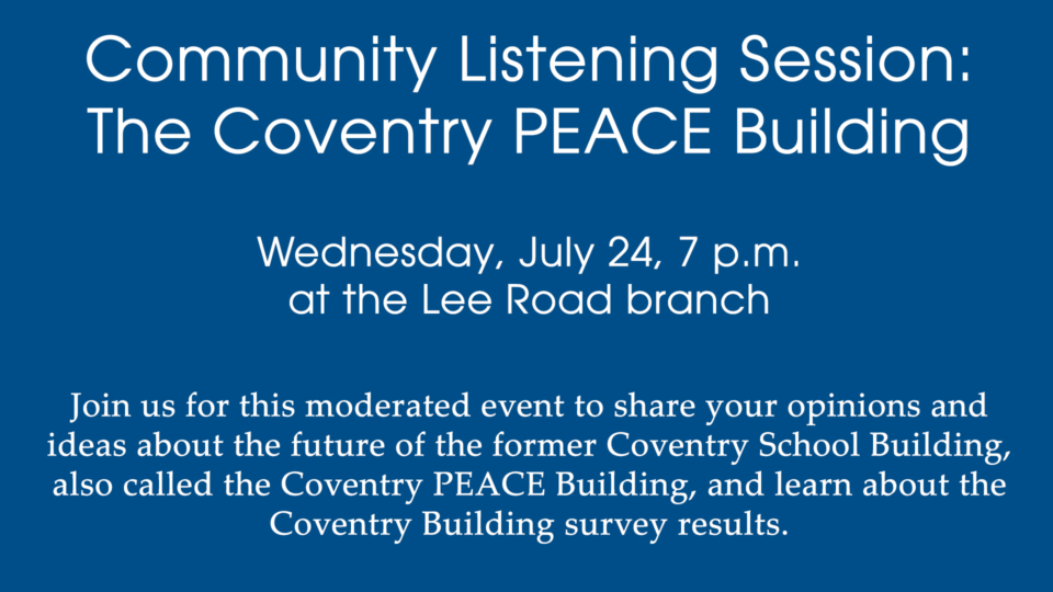 PEACE building listening session