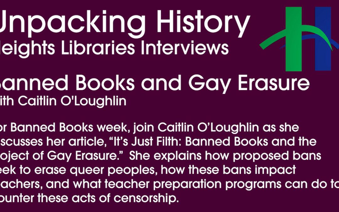 Banned Books and Gay Erasure with Caitlin O’Loughlin