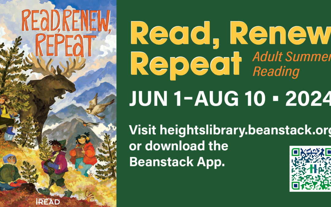 Read, Renew, Repeat with the 2024 Adult Summer Reading program!